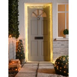 Festive Indoor/Outdoor Door Garland 880 LED Lights with Hooks