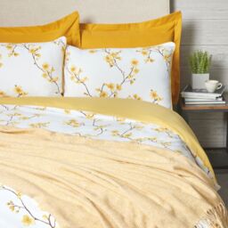 Cozee Home Ultimate 7 Piece Duvet Set & Throw Botanical Collection