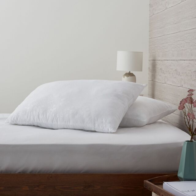 Supersoft By Cozee Home Set Of 2 Embossed Micro-Fresh Pillows