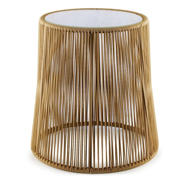 Garden Stories x Anouska Rope & Glass Side Table