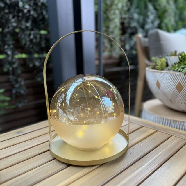 Sara By Sara Davies Glass Globe with String Light
