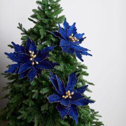 Home Reflections Set of 3 Poinsettia Stems