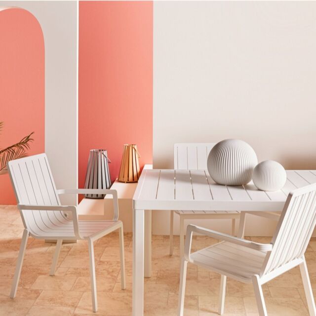 abode 7 Piece Aluminium 6 Seater Indoor/Outdoor Dining Set
