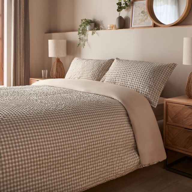 Silentnight Supersoft Gingham Duvet Set