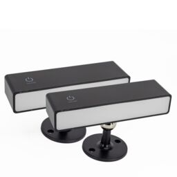 Buildcraft Set of 2 Rechargeable Wall Lights with Remote