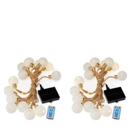 Solar Centre Set of 2 USB Rechargeable and Solar Elan Festoon Light...