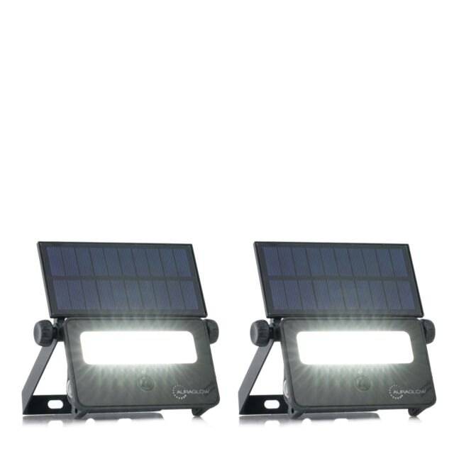 Auraglow Solar Security Flood Light Set of 2