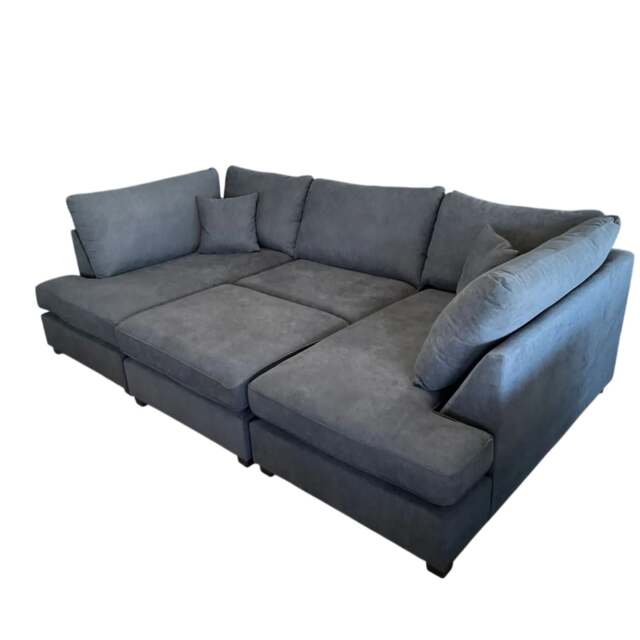 Rackhams Toronto U Shape Cinema Kensington Sofa Grey - Grey - image 1