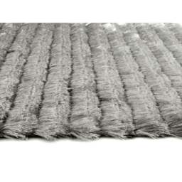 Rackhams Carved Glamour Silver Grey Shaggy Rug - 80X150 cm - thumbnail 2