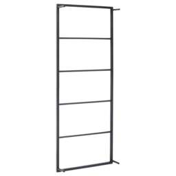 Rackhams Towel Rack Black 45x10x115 cm Steel - thumbnail 4