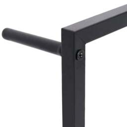 Rackhams Towel Rack Black 45x10x115 cm Steel - thumbnail 5