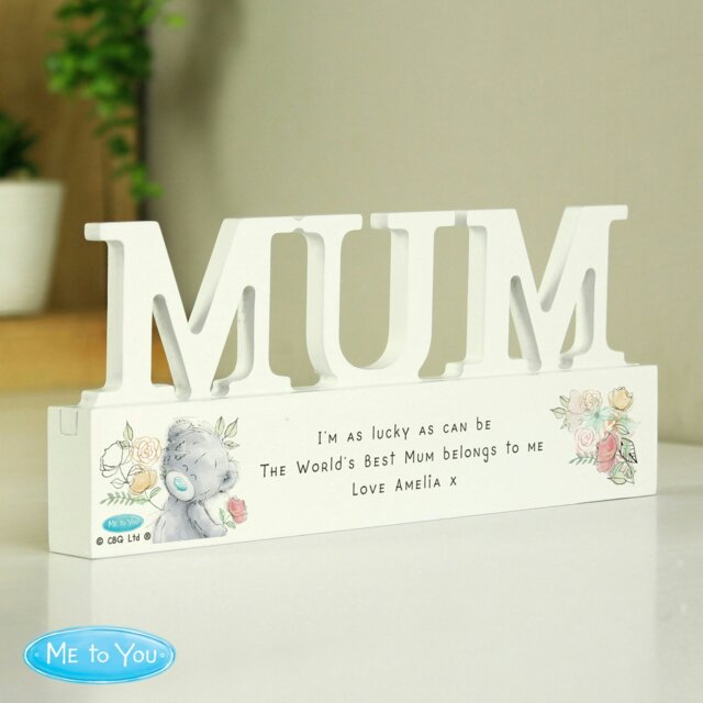 Rackhams Personalised Me To You Wooden Mum Ornament - image 1