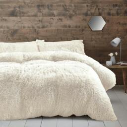 Rackhams Cuddly Cream Duvet Cover Set - Single - thumbnail 1