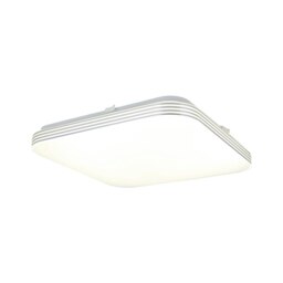 Rackhams Ajax Modern LED 33CM Ceiling Lamp In Cool White With Chrome Detail With Long Life Low Energy Light Source 17W(100W) - thumbnail 2