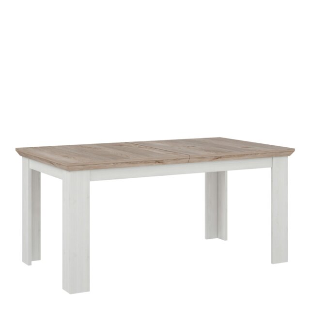 Rackhams Illoppa Dining Table Extended in Oak Nelson/Snowy Oak - Grey/White - No - Brown - image 1