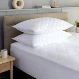 Rackhams Quilted Cotton Pillow Protectors Bulk Pack - King - 2 Pack