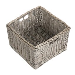 Rackhams Square Antique Wash Unlined Storage Basket - Large - thumbnail 4