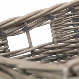 Rackhams Square Antique Wash Unlined Storage Basket - Large - thumbnail 6