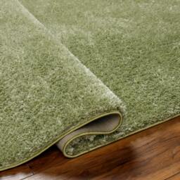 Rackhams Cloudy Shag-Solid Color Green Plush Soft Pile Rug - 140 x 200 cm - thumbnail 4