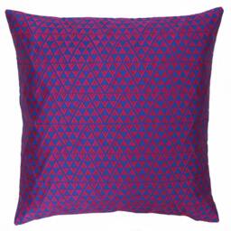 Rackhams Louvre Cushion Cover - Skydiver/Camellia - One Size - Skydiver/Camellia - 100% Polyester