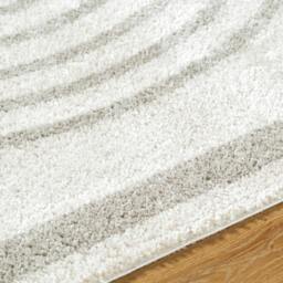 Rackhams Fossay Shag-Washable Beige Grey Modern High Pile Rug - 120 x 170 cm - thumbnail 3