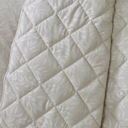 Rackhams Corded Leaves Quilted Bedspread Champagne Gold - Champagne Gold - 240 x 260 cm - thumbnail 2