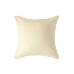 Rackhams Silky 330 TC Egyptian Cotton Satin Stripe Pillowcase, European Size - Pastel Yellow - 40 x 80 cm - thumbnail 2