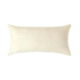 Rackhams Silky 330 TC Egyptian Cotton Satin Stripe Pillowcase, European Size - Pastel Yellow - 40 x 80 cm - thumbnail 1