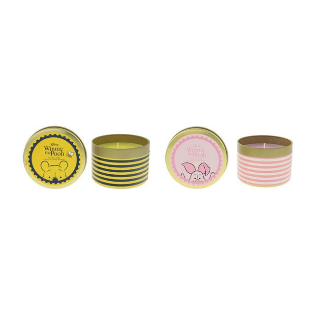 Rackhams Winnie the Pooh Scented Candle Gift Set 2×175g – Honey & Orange Blossom, Spring Blossom & Acorns - 175g - Candle - No