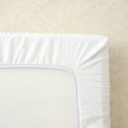 Rackhams Waterproof Fitted Mattress Protector for Cot Bed - 160 x 80cm - 160 x 80cm - Mattress Protector - thumbnail 1