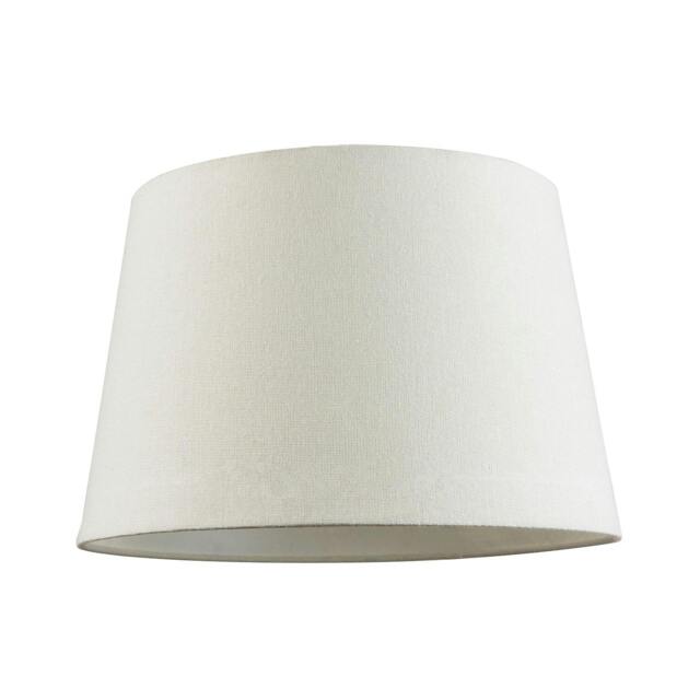 Rackhams Contemporary Off-White Linen Fabric Drum Lampshade with Cotton Inner - image 1
