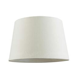 Rackhams Contemporary Off-White Linen Fabric Drum Lampshade with Cotton Inner - thumbnail 1