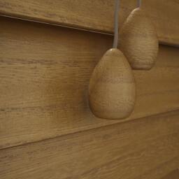 Rackhams Truffle Faux Wood Fine Grain Venetian Blinds with Strings - 40cm - thumbnail 4