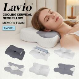 Rackhams Ergonomic Neck Pillow Memory Foam Cool Adjustable Breathable Pain Relief - IceCloud - thumbnail 2