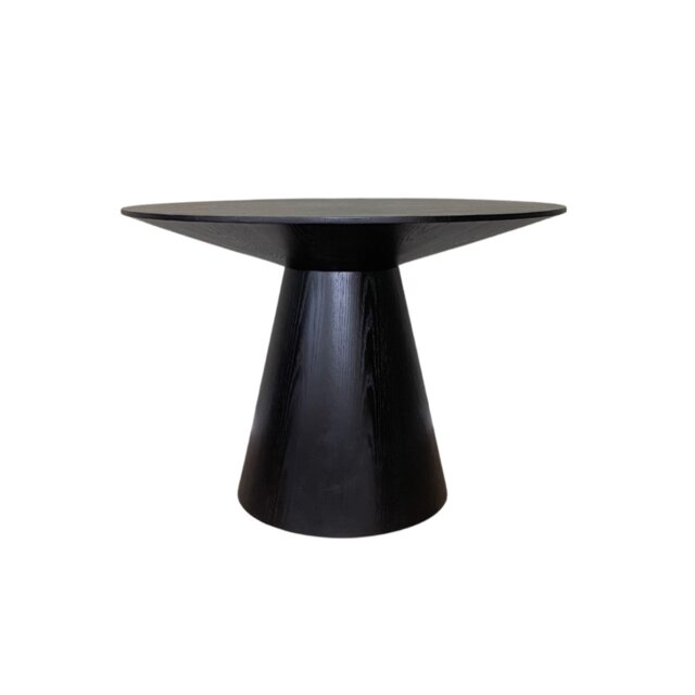 Rackhams Lotus Dining Table - Wenge (Black Stained Oak) Veneer - Wenge (Black Stained Oak) - image 1