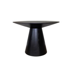 Rackhams Lotus Dining Table - Wenge (Black Stained Oak) Veneer - Wenge (Black Stained Oak)