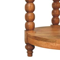 Rackhams Solid Wood Barley Twist Round Side Table - thumbnail 6