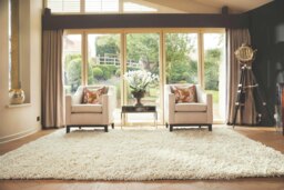 Rackhams Imperial Ivory Shaggy Pile Wool Rug - 120X170 cm - thumbnail 3