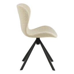 Rackhams Batilda Swivel Dining chairs in Cream Fabic Set of 2 - 1 - thumbnail 3