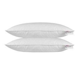 "Rackhams Duck Feather and Down Euro Continental Pillow Pair - 40cm x 80cm (16""x32"")" - thumbnail 4