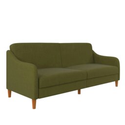 Rackhams Jasper coil 3-seater Sofa Bed in green fabric - Green - thumbnail 2