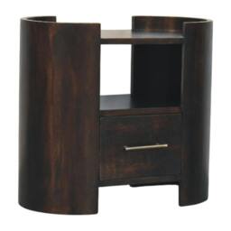 Rackhams Solid Wood Valencia Bedside Table, 1 Drawer , 1 Shelf - thumbnail 3
