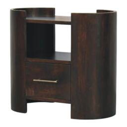 Rackhams Solid Wood Valencia Bedside Table, 1 Drawer , 1 Shelf - thumbnail 4