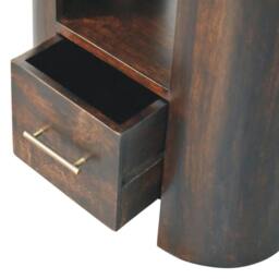 Rackhams Solid Wood Valencia Bedside Table, 1 Drawer , 1 Shelf - thumbnail 6