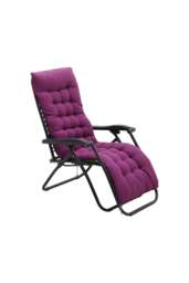 Rackhams 160 cm W x 50cm D Purple Garden Bench Cushion Sun Lounger Cushion - Purple - One Size - thumbnail 3