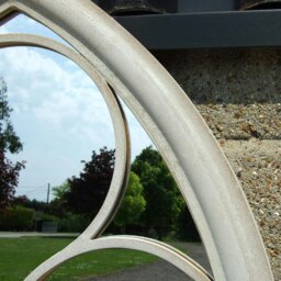 Rackhams Milton Vintage Cream Metal Frame Arch Window Wall Mirror 112cm x 61cm - Brown - thumbnail 5