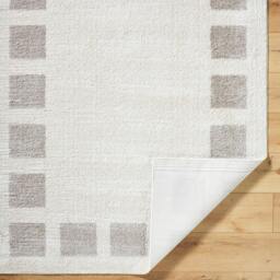 Rackhams Fossay Shag-Washable Beige Grey Modern High Pile Rug - 140 x 200 cm - thumbnail 4