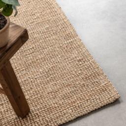 Rackhams Handwoven Jute Beige Rug – Natural Colour - 190X280 cm - thumbnail 5