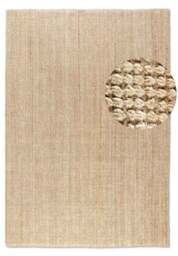 Rackhams Handwoven Jute Beige Rug – Natural Colour - 190X280 cm - thumbnail 1