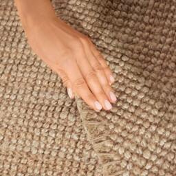 Rackhams Handwoven Jute Beige Rug – Natural Colour - 190X280 cm - thumbnail 4